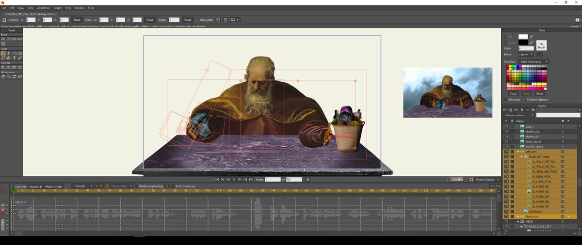excaliburanima1's tweet image. Starting animation on Project CF. I've decided to begin with the longest scene but as it's 1446 frames in length, it will take a while to complete. The style of art direction and animation is in Terry Gilliam's Monty Python style. #Moho #ProjectCF #TerryGilliam #animation