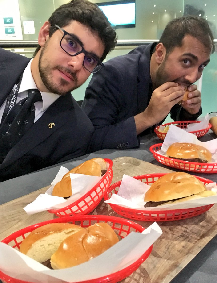 IanG_York's tweet image. It’s man vs food @TheHackTrain #HackTrainConf as @rickinpatel catches up on missed lunch... 😂
