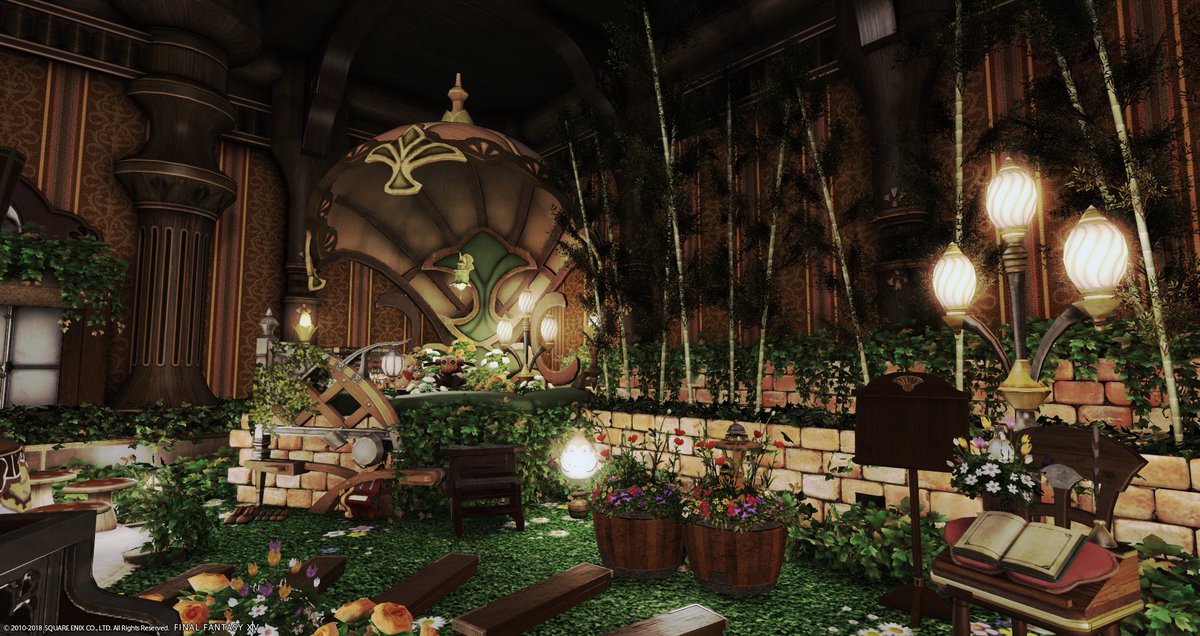 Izumu Ff14 Gaia Fenrir 狼鯖ハウジングlsメンバーのお家を少しずつ拝見中です W あやさん Aya Fenrir のハウス 以前拝見した時はハロウィンベースでしたが 今回はシックな雰囲気に 壁紙や配色を変えるだけでだいぶ印象が変わるな とまじまじ見