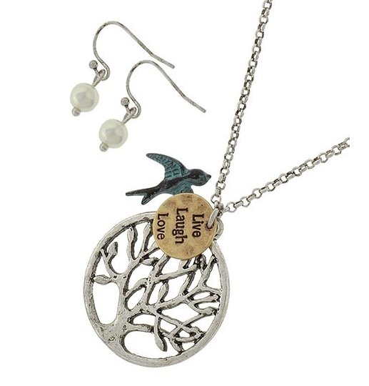mandyjw70's tweet image. Live Love Laugh Tree of Life Set
$10.00
Burnished Silver  &amp;amp; Burnished Gold  / Lead&amp;amp;nickel Compliant / Patina Metal / Fish Hook (earrings) 
• BURN.SILVER
SKU:
LLLMMNS012918g
If u would like to purchase my jewelry then please visit my website
my.sedaliadesigns.com/mandywillmott