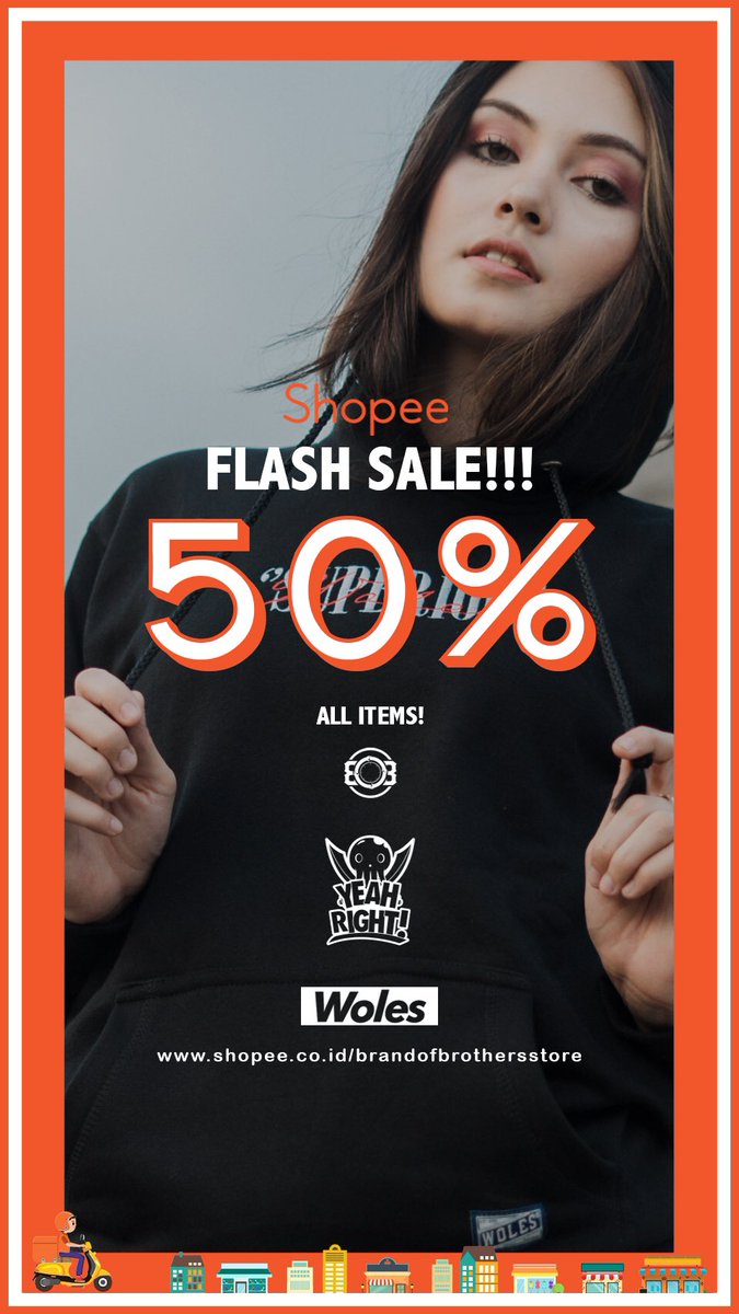 SHOPEE FLASH SALE 50% ALL ITEMS!

Jangan sia siakan promo diskon 50% semua produk, tanpa minimal belanja.
promo ini berlaku hanya di Shopee.

langsung klik link dibawah ini dan belanja sepuasnya 🐙

shopee.co.id/brandofbrother…