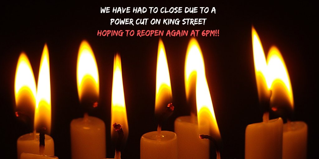 😟⚡OUR POWER IS DOWN ⚡😟 It's a general power cut at our end of King Street/Minshull Steet so we have had to close! HOPING TO OPEN AGAIN 6PM THIS EVENING but we will advise accordingly 🍔 🍺 😋  #jackrabbits #jackrabbitsknutsford #knutsford #kingstreet #knutsfordlife