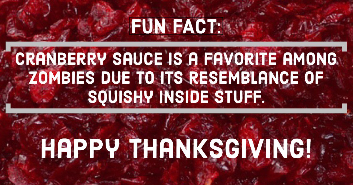ZombiesThree's tweet photo. Did you know #zombies love #cranberrysauce? It’s a texture thing. #threelittlezombies #thanksgiving #holiday #meals #dinner #gooey #gross https://t.co/CPDzZpaZIa