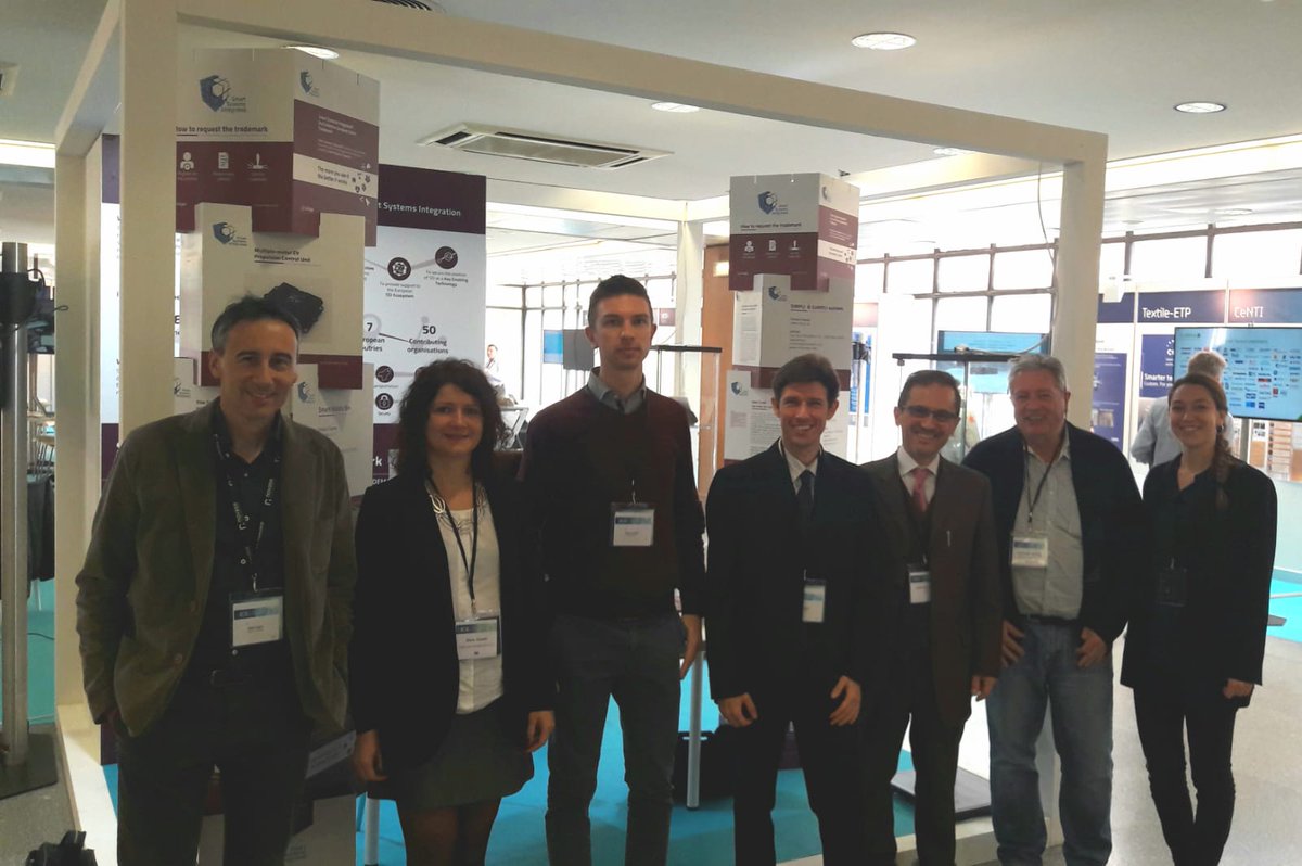 smartsystems_eu's tweet photo. We are at EFECS2018 with our Smart producers that received the Smart Systems Integrated® trademark for their Smart products! @EPoSS_news @smartsystems_eu @mesapcluster @AdgeneraSrl @novasis_inno @orchestraweb @SKFItalia @SiMPLInext #inSSIght https://t.co/NRN2iq4xBR