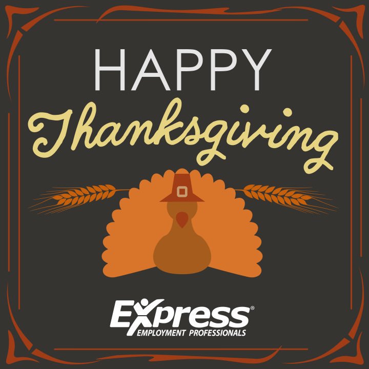 ExpressProsVA's tweet image. We want to wish you a very Happy Thanksgiving! #Thanksgiving2018 #Thankful