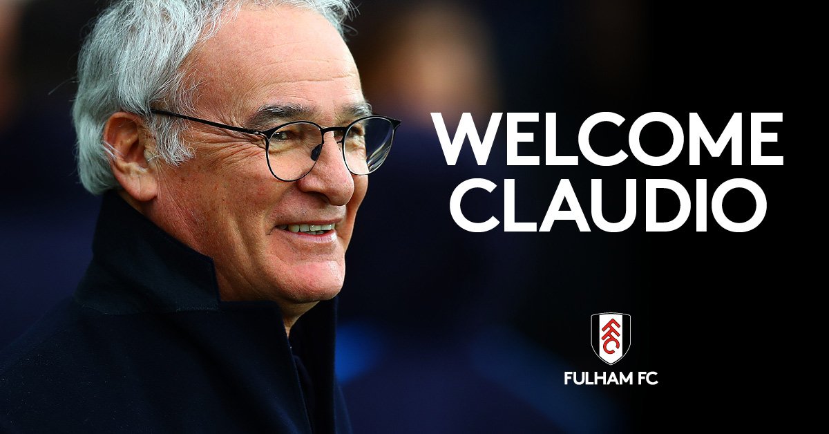 DeportivoPDof's tweet photo. #PremierLeague | RANIERI SUCEDE A JOKANOVIC: #Fulham anunció la contratación del ex #Leicester. El entrenador italiano llega con el equipo último en la tabla. ¿Podrá salvarlo del descenso?
#WelcomeClaudio https://t.co/F3ZupDrG1s