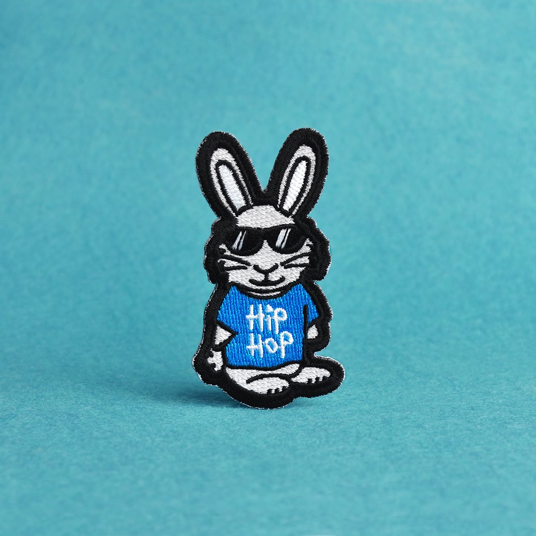 AspinlineUK's tweet image. #HipHop bunny patch made for @hellohelloDODO! #hellododo #aspinline #patches
