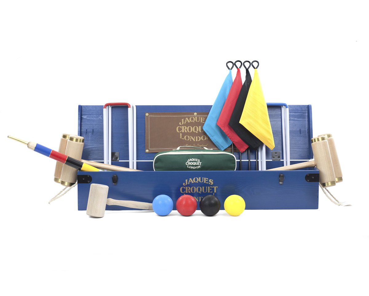 Reigateball's tweet image. This Croquet set from @JaquesLondon is worth a huge £599 and is in our silent auction. Head over to our silent auction page to get bidding on this gorgeous croquet set! 
myminiauction.com/reigatecharity… 
or have a look at the Jaques website for more detail 
jaqueslondon.co.uk/products/croqu…