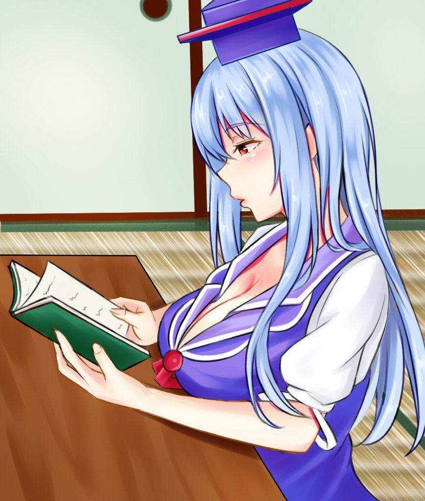 #深夜の真剣お絵描き60分一本勝負   #上白沢慧音
読書けーね 