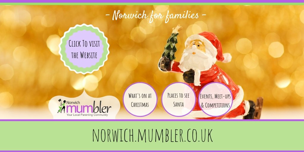 Find out all the local places to see Santa and all the Christmas events for families on the website:

norwich.mumbler.co.uk/school-holiday…
#christmas #norwich #norfolk #whatsonforfamilies