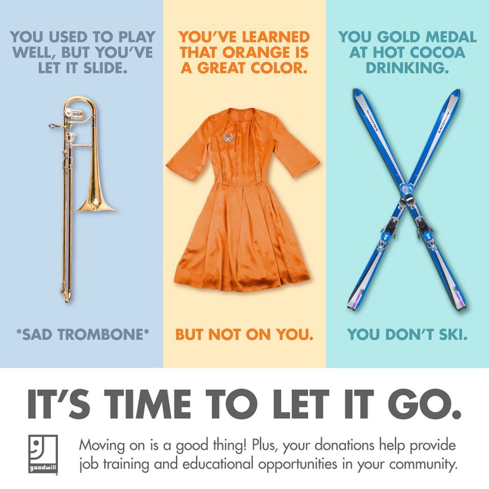 TriadGoodwill's tweet photo. Don't wear it? Donate it. Don't use it? Give someone else a chance to enjoy it! Your donations to Triad Goodwill help us provide free and low-cost job training and placement services here in our community! Thank you! Pic via @goodwillniagara #Donate #Donations #TriadGoodwill https://t.co/4QZUCCLjRp