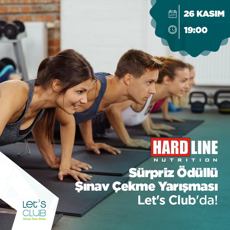 LetsClub_'s tweet photo. Hardline'dan sürpriz ödüllü şınav çekme yarışması Let's Club'da! 🎁 26 Kasım'da gerçekleşecek olan yarışmamızı kaçırmayın! 📣 #letsclub #fitness #workout #gym #muscle #fitnessmotivation #ataşehirgym #ataşehirfitness #letsclub https://t.co/ocRdH7fYbb