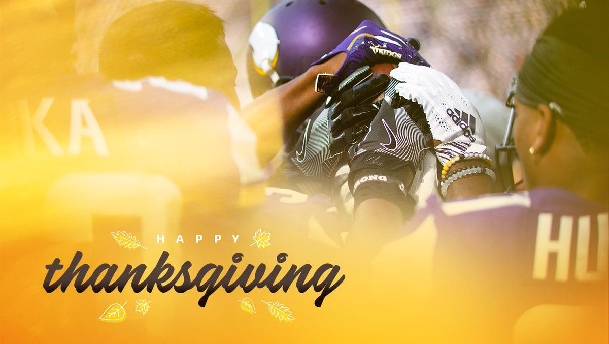 Happy Thanksgiving, #Vikings fans! https://t.co/cuEhpRFLBh