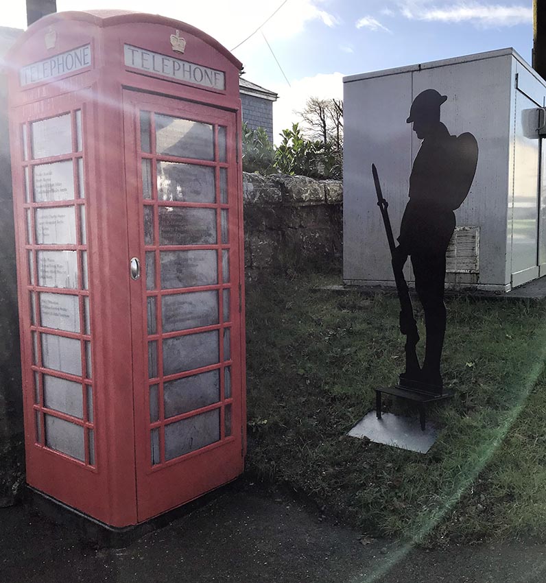 FPDltd's tweet photo. Very proud to have been asked to design Telephone Kiosk WW1 Memorial Exhibition for Dartmoor Forest Parish Council, Princetown in time for centenary commemorations. Good to see these redundant iconic structures being given a fantastic new lease of life https://t.co/fDbCDa4P0t