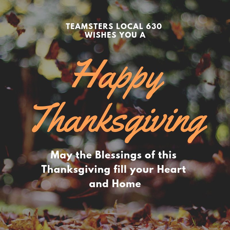 TeamstersLU630's tweet photo. Happy Thanksgiving https://t.co/7lXFvwAfS0