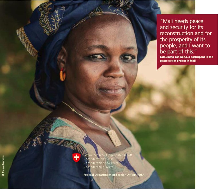 #UNSCR1325 and its 7 follow-up resolutions are crucially important for Switzerland. #Peace #Security &amp; promotion of #genderequity are central in our foreign policy. 🇨🇭 as the whole 🌍 can only benefit from peace. Discover our Fourth National Action Plan bit.ly/2qXgdde