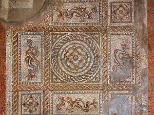 Did you know over 70 Roman Mosaics have been found in Colchester? Several can be seen in Colchester Castle Museum, but our favourite is the Berryfield Mosaic embedded under a glass floor in <a href="/firstsite/">Firstsite Colchester</a>. visitcolchester.com/romans