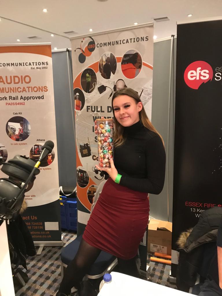 dBDComms's tweet image. Congrats to our Marketing Admin Marina who has just one The Lindt Chocolate challenge from Door Finger Protector at the Basildon Business Exhibition @BasforBusiness