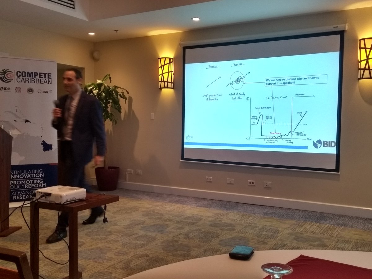 AreizaJorgeI's tweet photo. Very interesting speech of @amagendzo in Barbados about start-ups and its rol like instrument for discover new business models. @competecarib @Ruta_N https://t.co/gRKj8up9Ak
