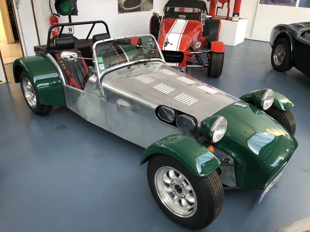 ClassicRacingAd's tweet photo. Vends Caterham Seven de 1991. Origine française. Très bon état d'origine. Jamais de circuit. Révision faite, pneus avon neufs.
#Catherham #Lotus7 #CRads
https://t.co/VA2ahqADCc https://t.co/keLut4V5kr
