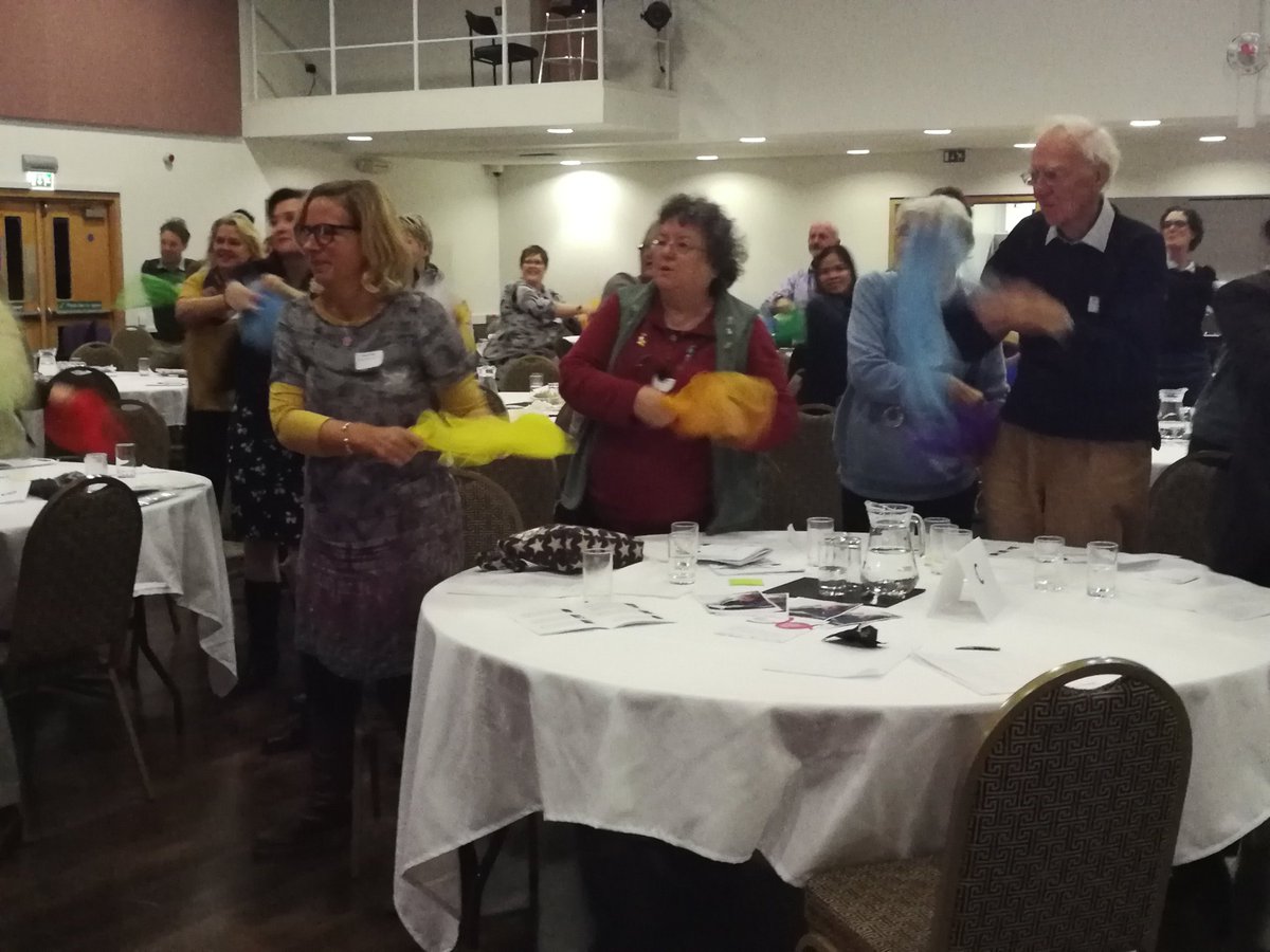 BeyondDementia_'s tweet photo. Fantastic fun; Rosanna Mead and Frankie Simpkins from @Musica_UK 'Press Play to Rewind, bringing music to people living with dementia. #SWDemCare https://t.co/d36tG7f63x