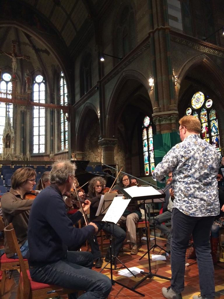 NBOrkest's tweet photo. Op de verjaardag van Benjamin Britten repeteren we de bijzonder St Nicolas Cantate met Patrick Pranger in Alphen ad Rijn. Morgen concert! Kaarten: https://t.co/7tLlehKckq https://t.co/klsAY8Pcw4