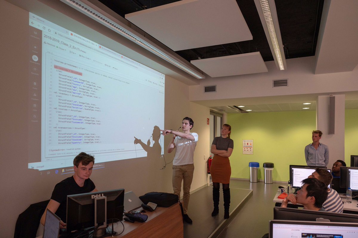 Dirk Van den Poel (@dirkvandenpoel) on Twitter photo Today’s #BigData session was on #ApacheSpark data input/output #PySpark, #ApacheParquet, #UDFs (user-defined functions) using <a href="/databricks/">Databricks</a>. Some of the 100+ attendees (mostly Business Engineers) got to present their code. dataanalytics.ugent.be #dataanalytics #orms #DataScience Today’s #BigData session was on #ApacheSpark data input/output #PySpark, #ApacheParquet, #UDFs (user-defined functions) using <a href="/databricks/">Databricks</a>. Some of the 100+ attendees (mostly Business Engineers) got to present their code. dataanalytics.ugent.be #dataanalytics #orms #DataScience