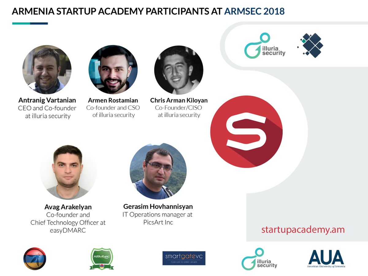 CatalystASA's tweet photo. Armenia Startup Academy participants at #ArmSec2018 Security Conference in Yerevan. 

ArmSec conference is an annual international cybersecurity conference aiming at strengthening the cybersecurity community in Armenia and discussing the latest cybersecurity problems. https://t.co/LH462VToao