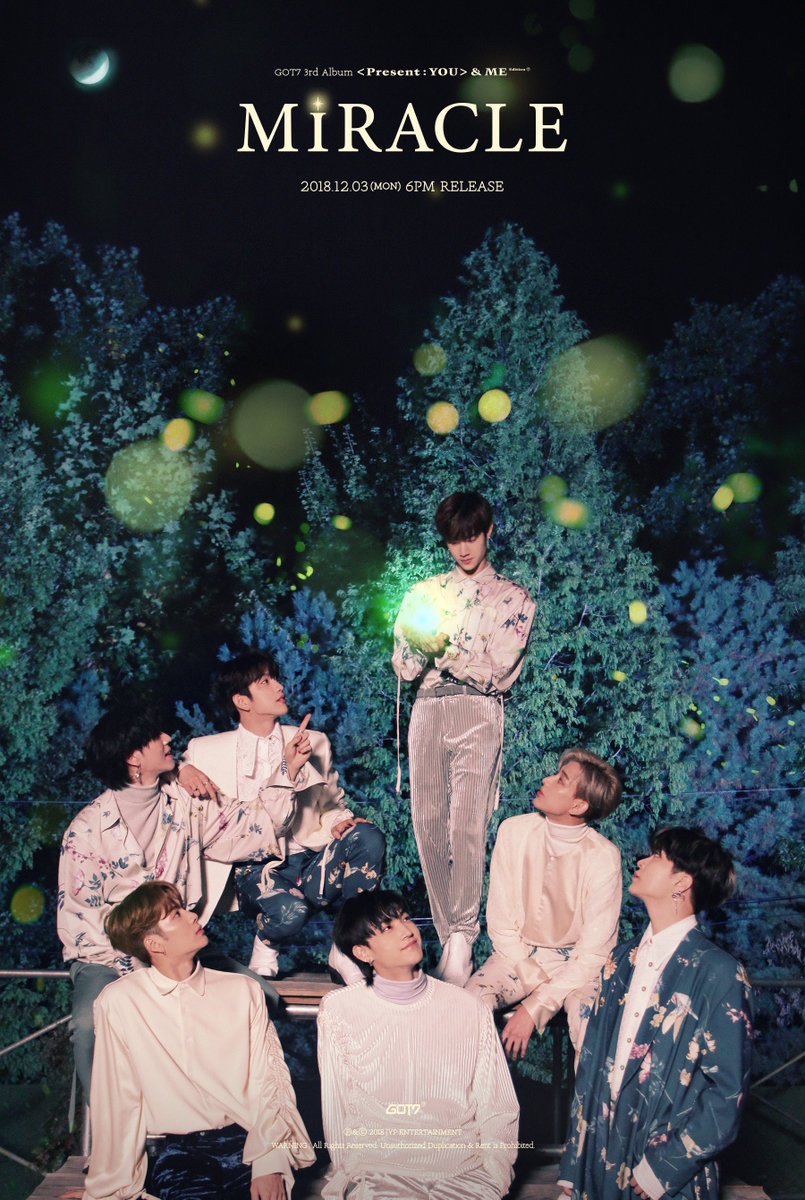 jypnation's tweet photo. GOT7 3rd Album <Present : YOU> &amp;ME Edition
TEASER IMAGE

2018.12.03 MON 6PM

#GOT7 
#갓세븐 
#GOT7_PresentYOUandME
#GOT7_Miracle https://t.co/UQQpV5B0pH