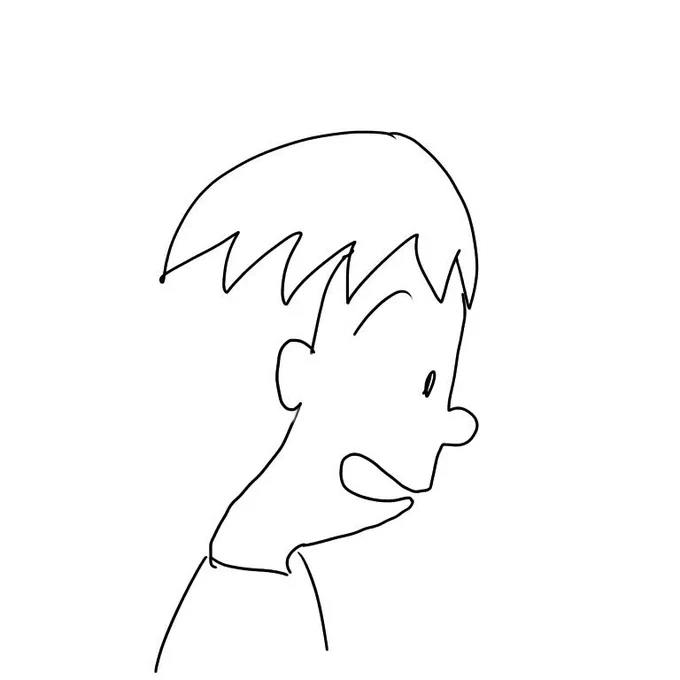 かりあげクンのかりあげ部分を頭の一部と認識できない人視点のかりあげクン 