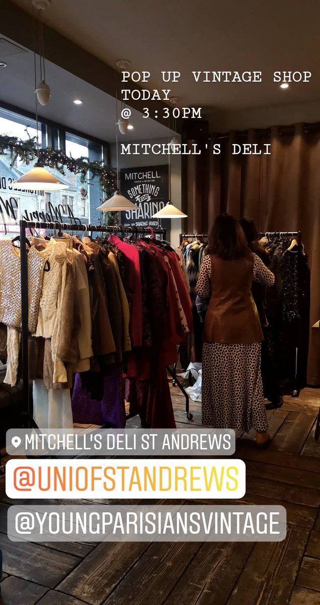 VINTAGE POP UP SHOP
TODAY @ MITCHELL'S ST ANDREWS 

.
.
#vintage #popup #mitchells #StAndrews