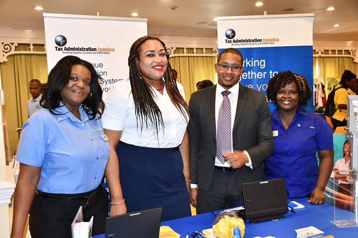 JamaicaTax's tweet photo. Guess what we were upto @ #NEW2018 yesterday? Here's what you missed #PhotoHILIGHTS #SupportingENTREPRENEURS #ChangingTheWayWeDoBusiness @MOFJamaica @YEA_Jamaica @floydgreenja @onthegroundjm @diGJamaica @micafjamaica @MOEYIJamaica @HMEReid https://t.co/Y9VUxT7Gnt