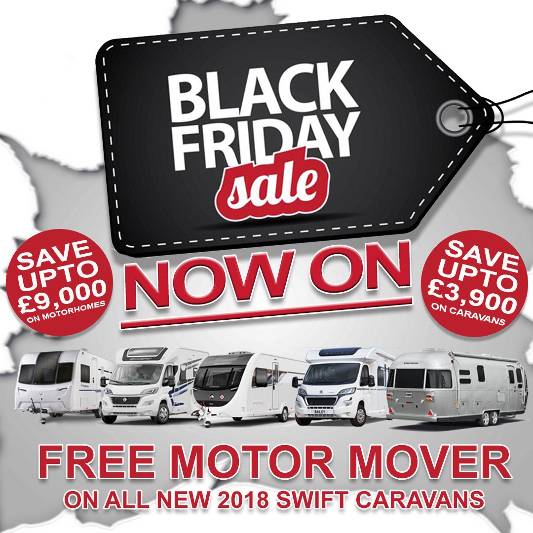 BLACK FRIDAY SALE NOW ON !
✔ SAVE UPTO £3,900 on New &amp; Used Caravans
✔ Over 250 Caravans
✔ Low Rate Finance
✔ FREE MOTOR MOVER on NEW Swift Caravans.
✔ FREE Coffee &amp; Mince Pie for Two when you spend £25 or over in our onsite Accessory Shop.
 <a href="/swiftgroup/">Swift Group</a>  <a href="/BaileyofBristol/">Bailey of Bristol</a>
