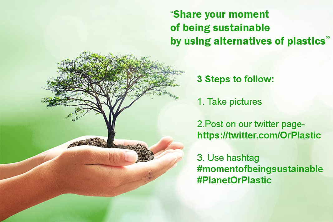 Share your moment of being sustainable today!
Tell us how you used any alternatives of plastics!
Follow us on <a href="/OrPlastic/">Planet or Plastic?</a> 
<a href="/PlasticPollutes/">Plastic Pollutes</a> <a href="/plasticpieces/">Mandy Barker</a> <a href="/PlasticShmastic/">Fake Plastic Love</a> <a href="/oneprotestinc/">OneProtest</a> <a href="/JustOneOcean/">Just One Ocean</a> <a href="/SmartCaraEurope/">Smart Cara</a> <a href="/ClimateUg/">Health Climate UG</a> <a href="/OceansSame/">SAMEoceans</a> @SkyOceanRescue 
#PlanetOrPlastic