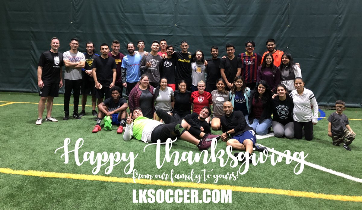 LK_SOCCER's tweet photo. We would like to wish everyone a Happy Thanksgiving! We are thankful for all the smiles and joy your soccer stars bring to class! We can't wait to see you for the Winter session!
Classes resume Monday, November 26th!! https://t.co/5WizpdUqr6