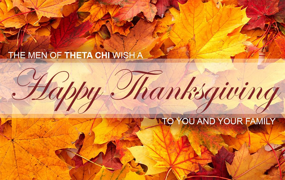 ThetaChiIHQ's tweet photo. “We thank Thee Lord for all our wealth; For brotherhood and our good health; We sing our praise to Thee on high; We grateful men of Theta Chi!” #HappyThanksgiving brothers! #ThetaChi #ResoluteMen https://t.co/Kpp1hf8U4b
