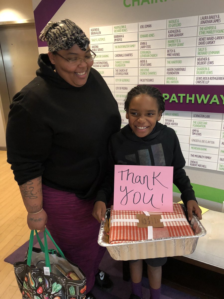 HomewardBoundAZ's tweet photo. Happy Thanksgiving from our family to yours! Because of you, we were able to provide all 130 of our families with the ingredients to prepare their very own homemade Turkey Day meals and create memories to last a lifetime! #HBAZ #HappyThanksgiving2018 https://t.co/k2bmxQmPoM