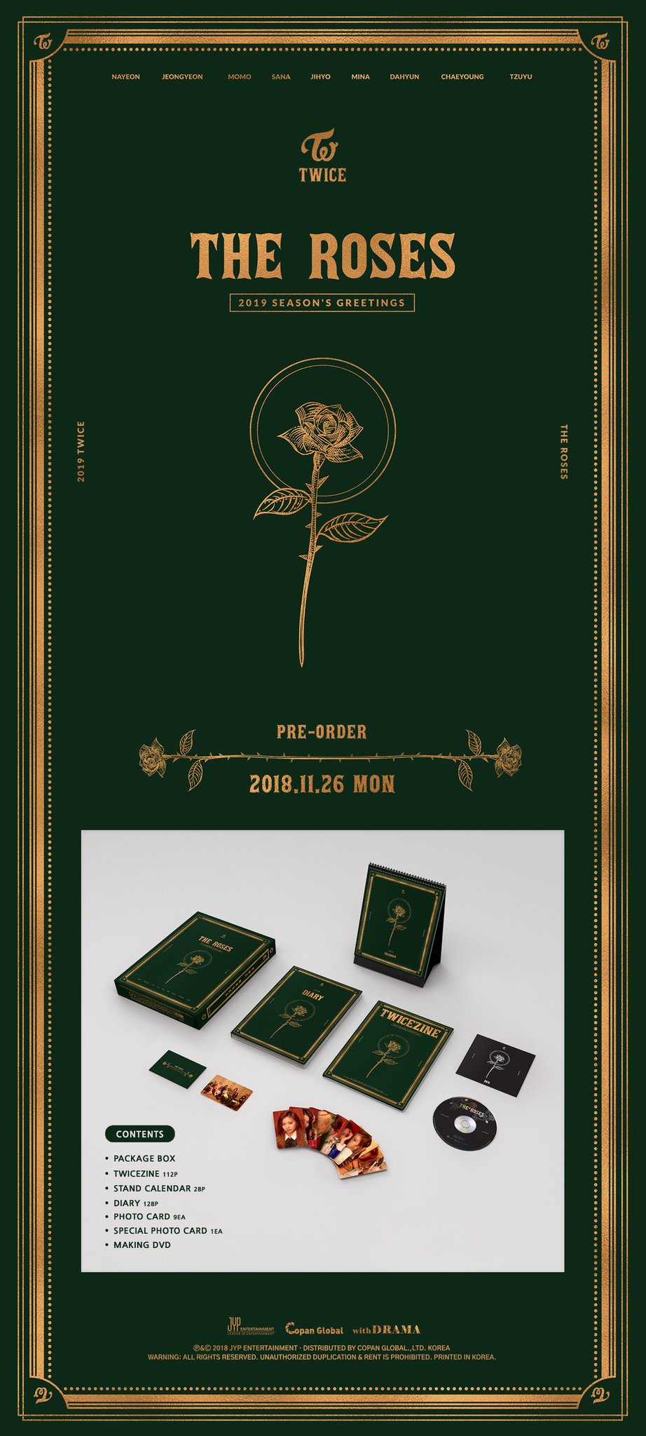 Amazon.com: Twice - Twice 2019 Season's Greetings The Roses