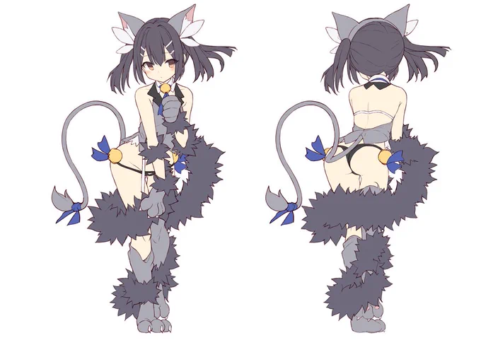 アクリルスタンドのイラストの途中。後姿もいれて両面印刷にしたいなんて思ってます(予定) 
