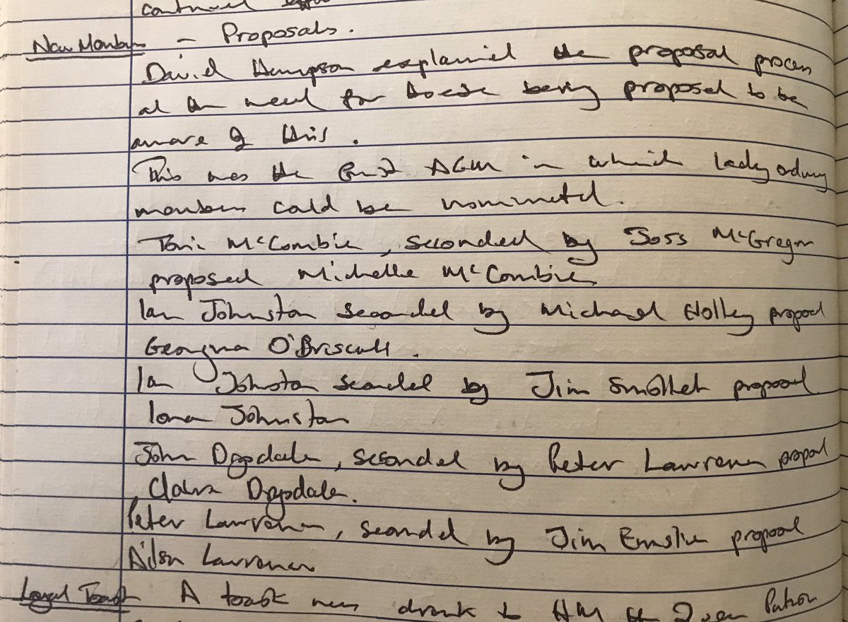 Today’s #explorearchives theme is #DiversityArchives! Braemar Royal Highland Society updated their rules in 2015 so that women could join for the first time. Images: the rule book from 1972, the decision to change the rules and the proposal of the first female members!