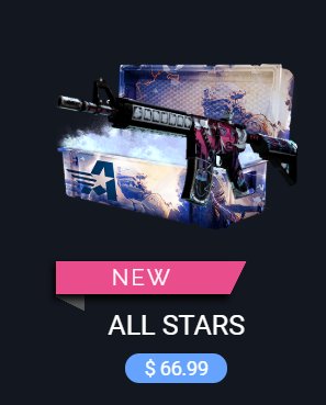 AllStars_GG's tweet photo. Oh, and check out our case over at DaddySkins! https://t.co/B0Eyh0K9KL

You will even get a 5% bonus towards your deposit if you enter the code "ALLSTARS" 😉 https://t.co/gcWH0DqAAv