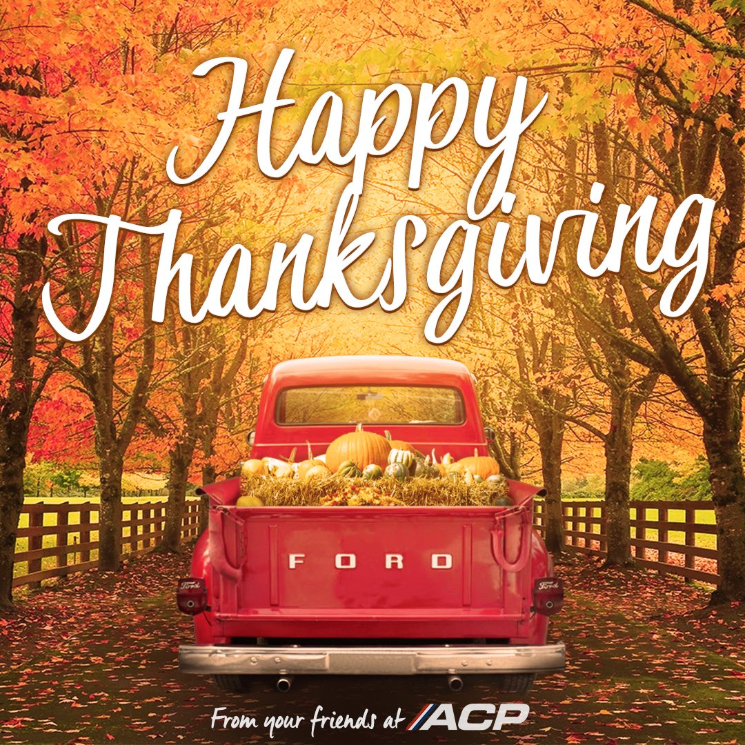 From all of us at ACP we wish you a happy and festive #Thanksgiving with all your family and friends!