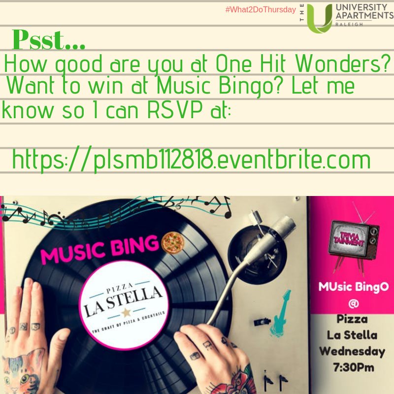 wilderaleigh's tweet photo. What to do to get over the hump day? Music BINGO! Because it's easier to remember lyrics than equations... https://t.co/IKzmDlj2X0