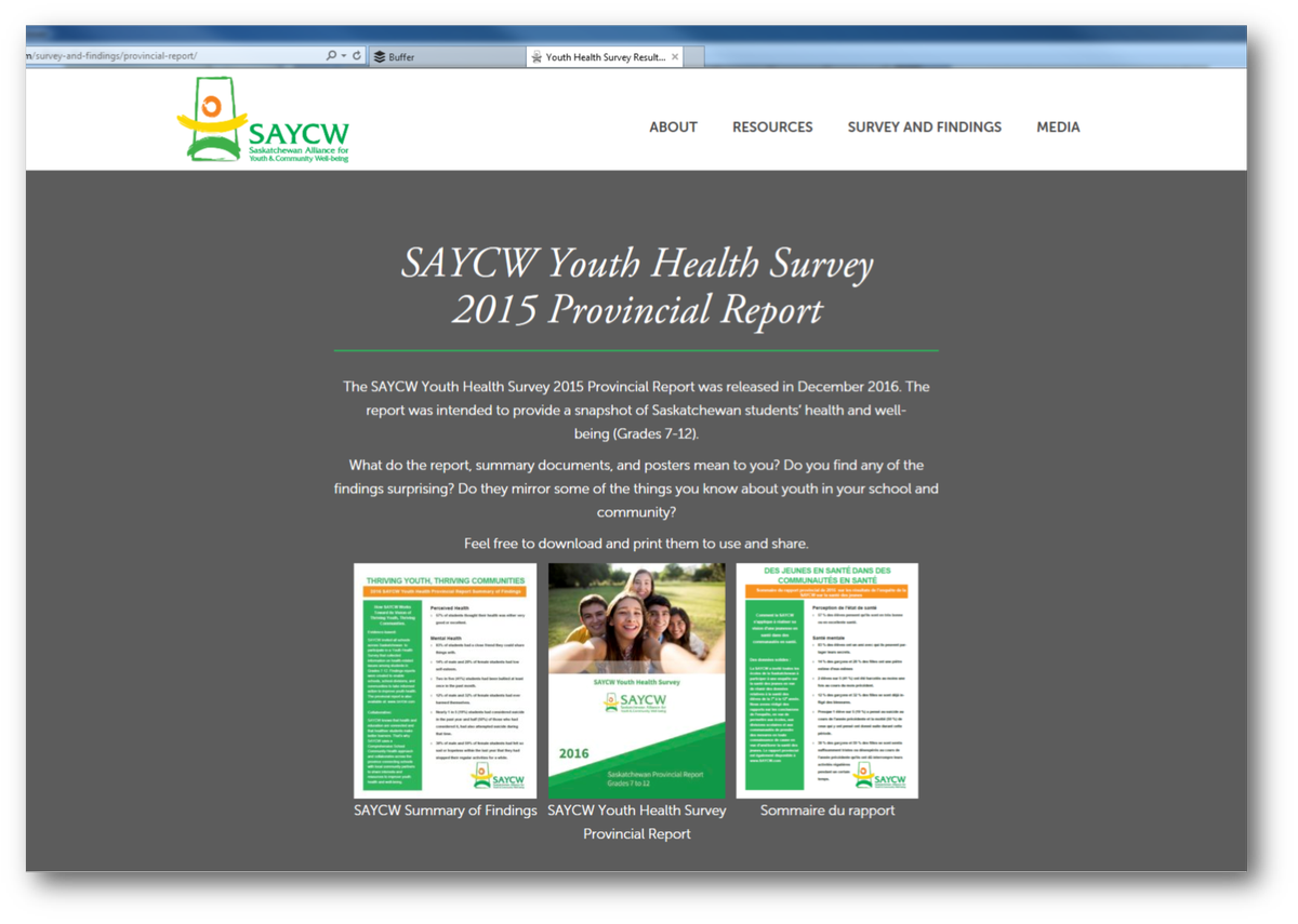 SAYCW_SK's tweet photo. Why partner with SAYCW? When a school, division or authority partners with SACYW by having their youth complete the Thriving Youth, Thriving Communities Survey 2019, resulting reports can be used for grant writing, programming, and much more. https://t.co/HoCzUVYG3p #TYTCS2019 https://t.co/8qxLf5Qrvw