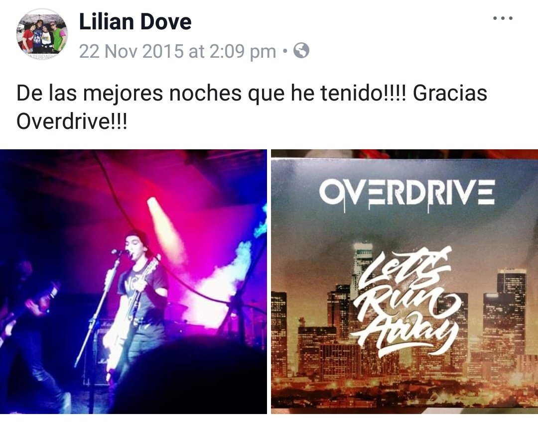 LilyJGallagher's tweet photo. 3 years already? 😱😍 Who knew that night would change my life 🖤 @Band_Overdrive #thunder #stillhere  #WereGonnaConquerTheCity #WellStandUpSoHighInThisLife https://t.co/lza72ZI7x6