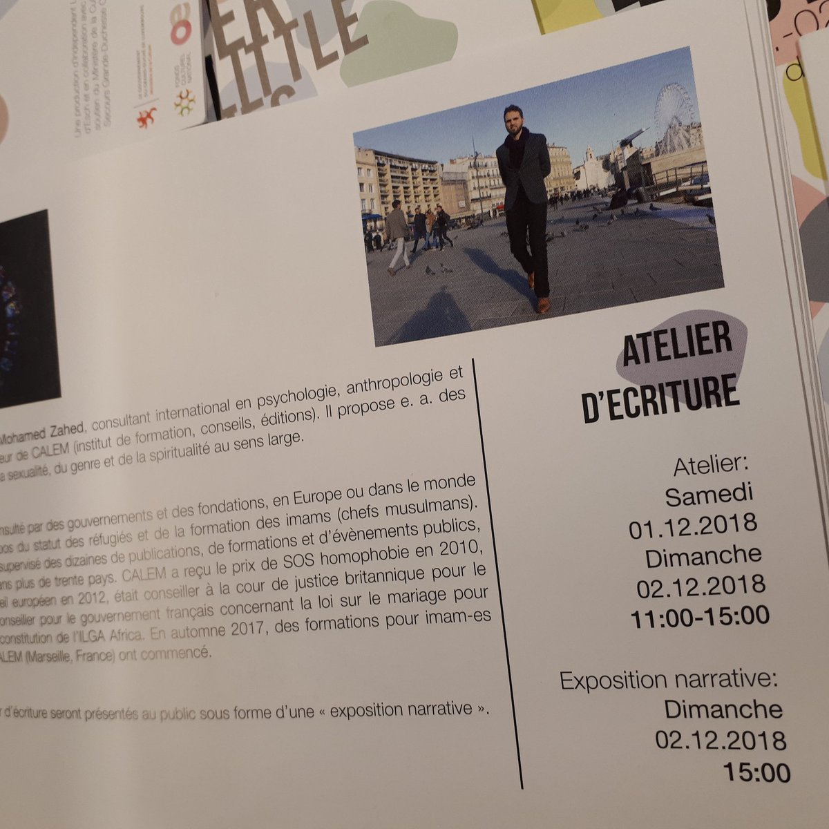 ill_independent's tweet photo. #QLL: Atelier d'#écriture en 2 (!) parties avec le docteur &amp; Imam @LudovicMohamedZ le 1.&amp; 2.12. Les resultats seront présentés au public sous forme d’une «exposition narrative» le 2.12., 15h. 
Inscriptions atelier: contact [at] ill. lu https://t.co/ocZkJk1v3L