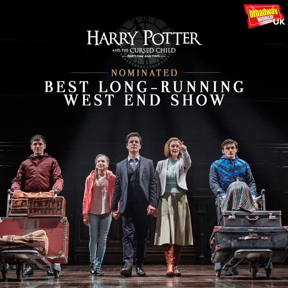 CursedChildLDN's tweet photo. One day until voting for the @BroadwayWorldUK Awards closes! #CursedChildLDN is nominated for ‘Best Long-running West End Show'. You can vote here: https://t.co/PipQuMkqfD https://t.co/ODqGRHgu5h