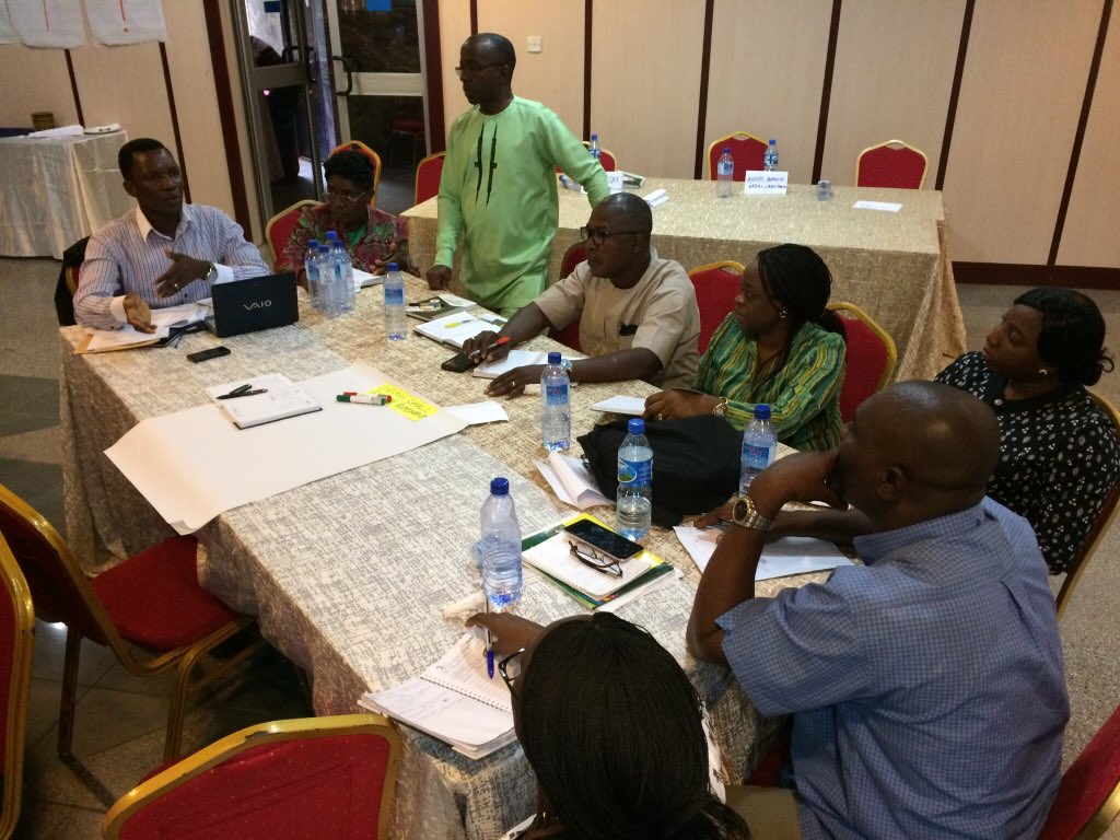 KrishanFARA's tweet photo. World cafe session #km4ard #km4dev by @FARAinfo @CORAFNews & @NifaasNigeria during #TAAT_CDTO Training of Trainers on how to engage with Commodity Compacts present in #Nigeria and strategy to engage with others later @IITA_CGIAR @Taat_Africa https://t.co/mA1JOok34M