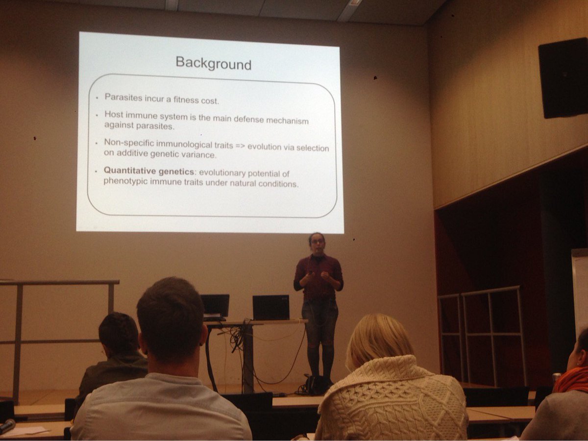 katjajrasanen's tweet image. Now Cansu Catin presents her work on the #GeneticArchitecture of the #ImmuneSystem #HostParasiteCoevolution #2018EcoPhDSymposium @EawagResearch @ETH_en