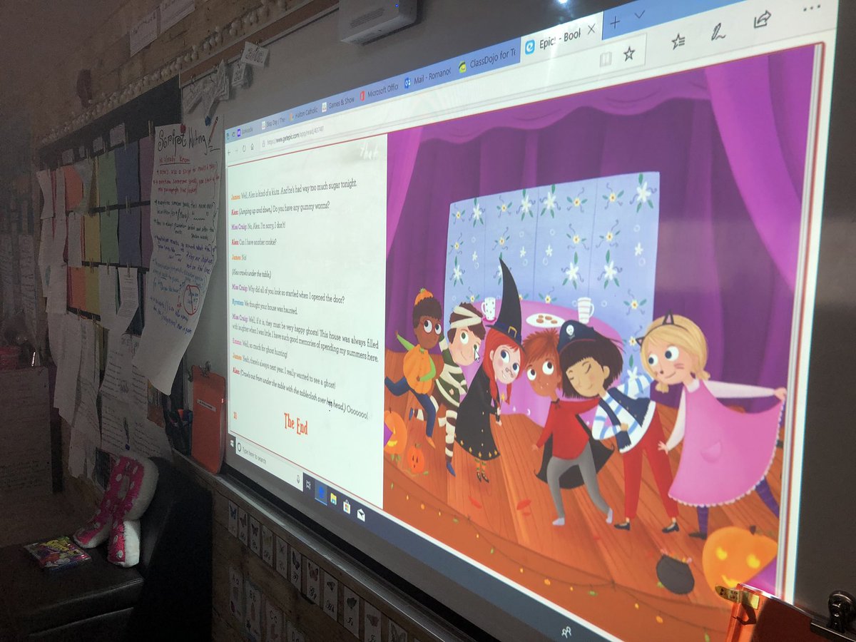 missromano26's tweet photo. Kicked-off our first day of #scriptwriting with some #readerstheater on our favourite read aloud site #getepic! Students did a great job using expressive reading voices! So impressed! Getting #eqaoready @QHMilton ππ« https://t.co/Ra7KTpTZ32
